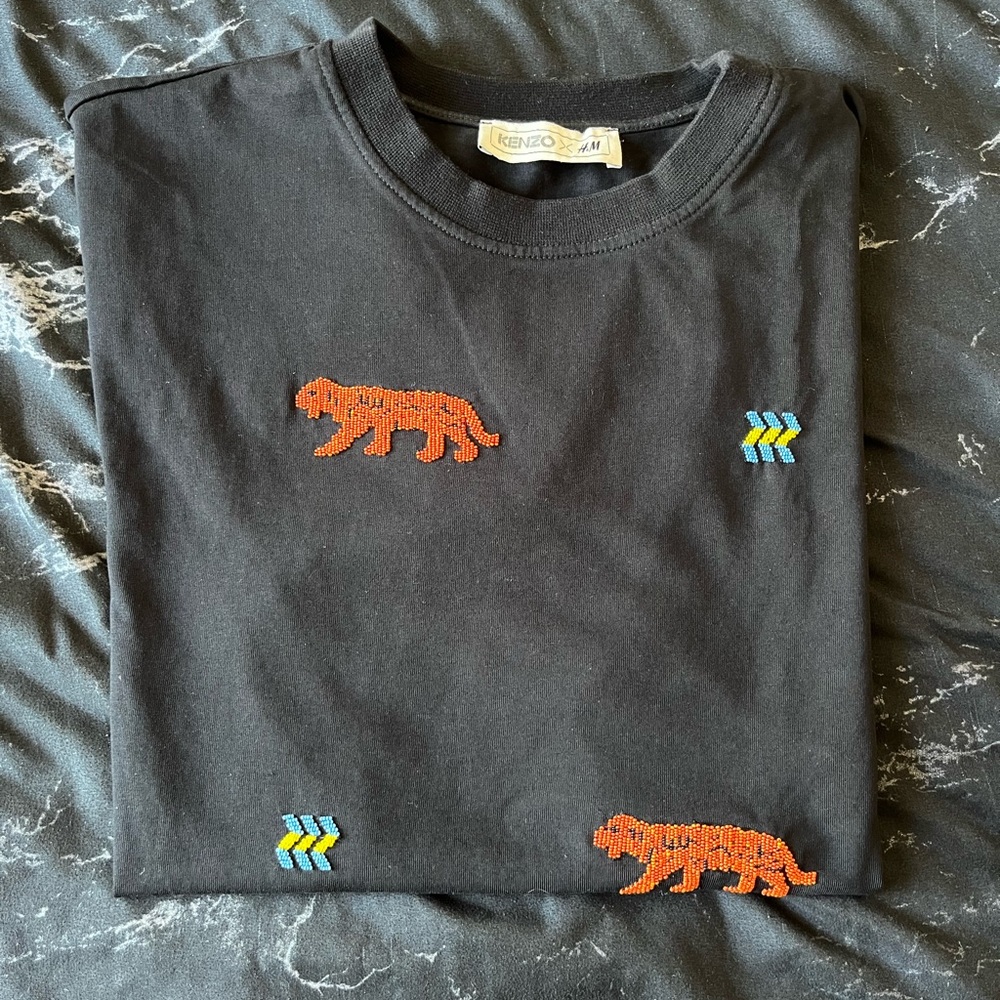 Kenzo X HM beaded T shirt